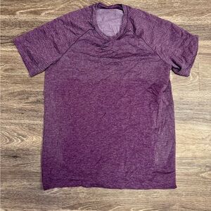 Lululemon Purple Seamless Short Sleeve Athletic Top